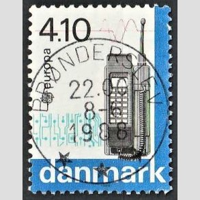 FRIM�RKER DANMARK | 1988 - AFA 912 - Europam�rker - 4,10 Kr. flerfarvet - Pragt Stemplet Br�nderslev