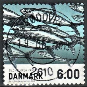 FRIM�RKER DANMARK | 2013 - AFA 1726 - Fisk - 6,00 Kr. sild - Pragt Stemplet