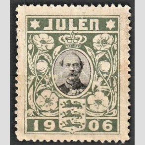 JULEM�RKER DANMARK | 1906 - Kong Christian IX - Ubrugt