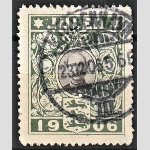 JULEM�RKER DANMARK | 1906 - Kong Christian IX - Stemplet