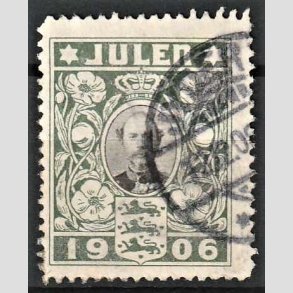 JULEM�RKER DANMARK | 1906 - Kong Christian IX - Stemplet