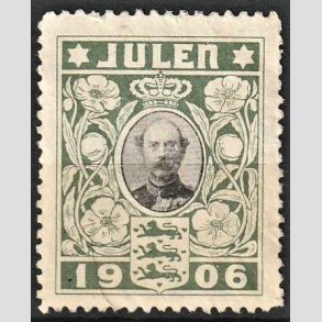 JULEM�RKER DANMARK | 1906 - Kong Christian IX - Ubrugt