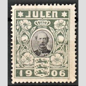 JULEM�RKER DANMARK | 1906 - Kong Christian IX - Ubrugt