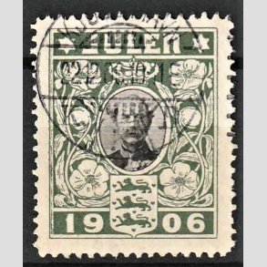 JULEM�RKER DANMARK | 1906 - Kong Christian IX - Stemplet