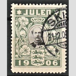 JULEM�RKER DANMARK | 1906 - Kong Christian IX - Stemplet