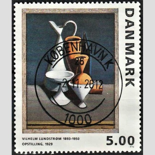 FRIMRKER DANMARK | 1993 - AFA 1057 - Maleriserie 6. - 5,00 Kr. Wilhelm Lundstrm - Pragt Stemplet Kbenhavn K