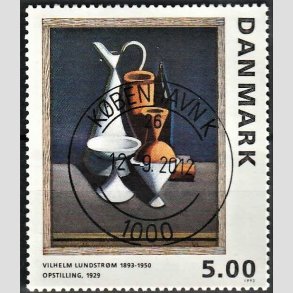 FRIMRKER DANMARK | 1993 - AFA 1057 - Maleriserie 6. - 5,00 Kr. Wilhelm Lundstrm - Pragt Stemplet Kbenhavn K