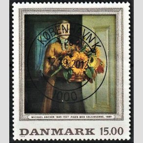 FRIMRKER DANMARK | 1996 - AFA 1132 - Michael Ancher - 15,00 Kr. flerfarvet - Pragt Stemplet Kbenhavn K