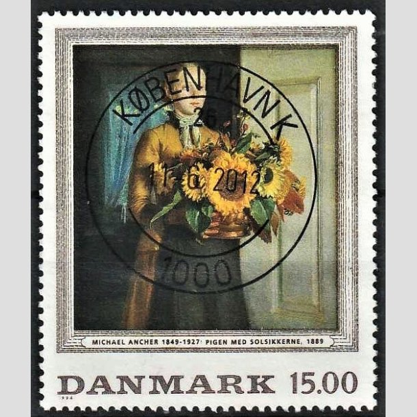 FRIMRKER DANMARK | 1996 - AFA 1132 - Michael Ancher - 15,00 Kr. flerfarvet - Pragt Stemplet Kbenhavn K