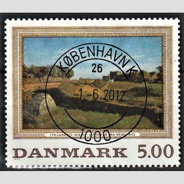 FRIMRKER DANMARK | 1992 - AFA 1032 - Maleriserie 5. - 5,00 Kr. J. Th. Lundbye - Pragt Stemplet Kbenhavn K