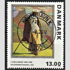 FRIMRKER DANMARK | 1997 - AFA 1159 - J.F. Willumsen - 13,00 Kr. flerfarvet - Pragt Stemplet Kbenhavn K