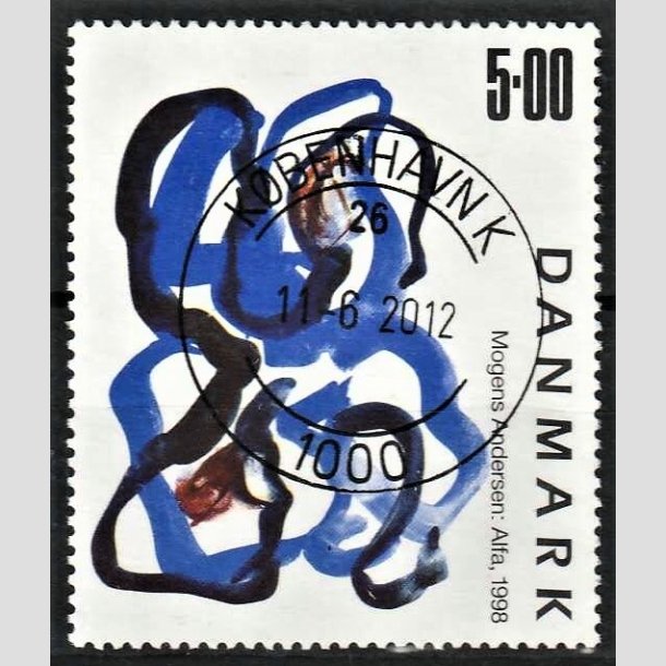 FRIMRKER DANMARK | 1998 - AFA 1188 - Mogens Andersen - 5,00 Kr. flerfarvet - Pragt Stemplet Kbenhavn K