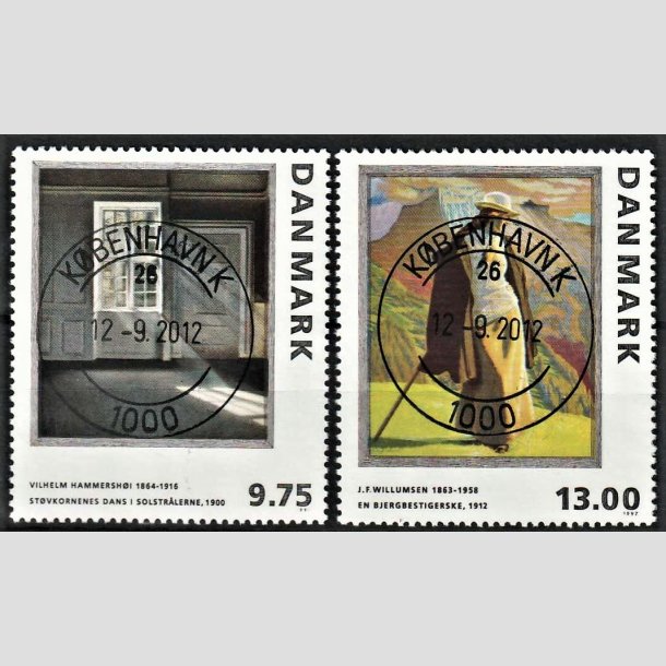 FRIMRKER DANMARK | 1997 - AFA 1158+1159 - Maleriserie 10. - 9,75 + 13,00 kr. flerfarvet - Pragt Stemplet Kbenhavn K