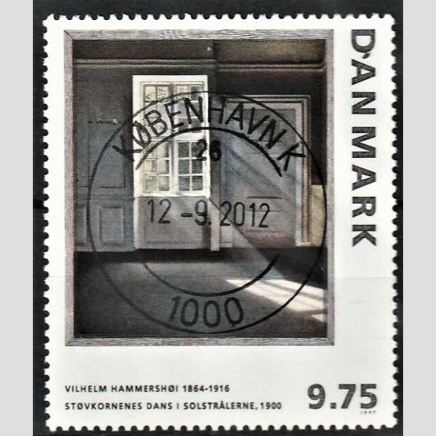 FRIMRKER DANMARK | 1997 - AFA 1158 - Vilh. Hammershj - 9,75 Kr. flerfarvet - Lux Stemplet Kbenhavn K