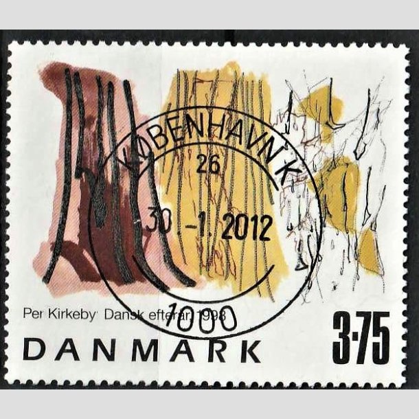 FRIMRKER DANMARK | 1998 - AFA 1187 - Frimrkekunst 1. - 3,75 Kr. Dansk efterr flerfarvet - Pragt Stemplet Kbenhavn K