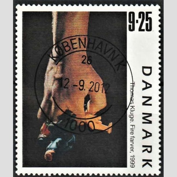 FRIMRKER DANMARK | 1999 - AFA 1218 - Frimrkekunst 2. - 9,25 Kr. "Fire farver" - Pragt Stemplet Kbenhavn K