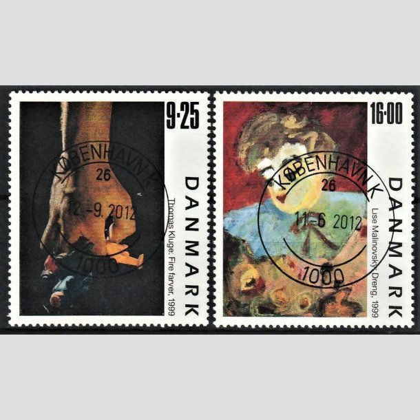 FRIMRKER DANMARK | 1999 - AFA 1218+1219 - Frimrkekunst 2. - 9,25 + 16,00 kr. - Pragt Stemplet Kbenhavn K