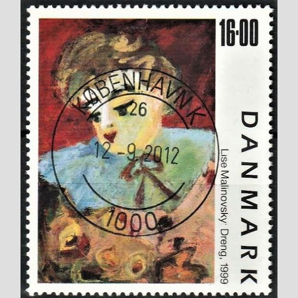FRIMRKER DANMARK | 1999 - AFA 1219 - Frimrkekunst 2. - 16,00 Kr. "Dreng" - Pragt Stemplet Kbenhavn K