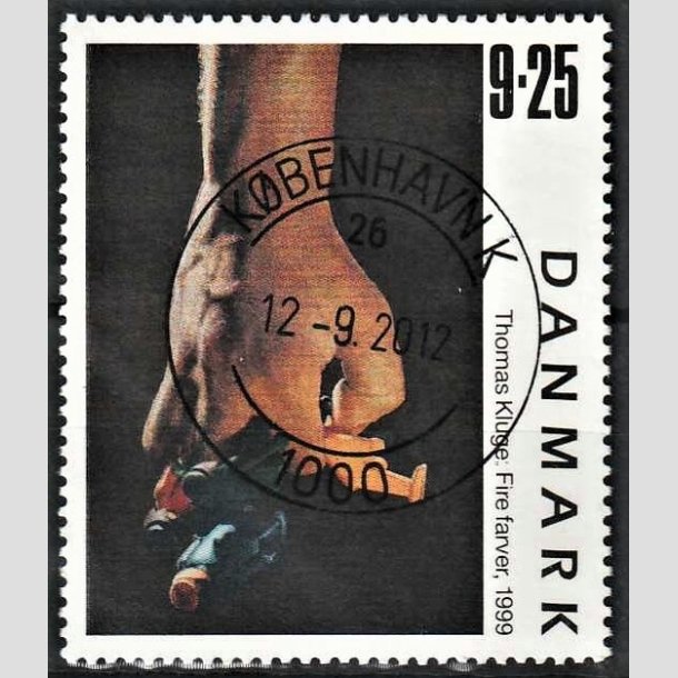 FRIMRKER DANMARK | 1999 - AFA 1218 - Frimrkekunst 2. - 9,25 Kr. "Fire farver" - Pragt Stemplet Kbenhavn K