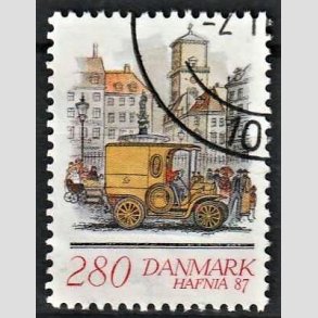 FRIMRKER DANMARK | 1986 - AFA 852c - HAFNIA 87 II - 280 re flerfarvet - Pnt Stemplet