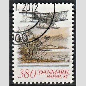 FRIMRKER DANMARK | 1986 - AFA 852d - HAFNIA 87 II - 380 re flerfarvet - Pnt Stemplet