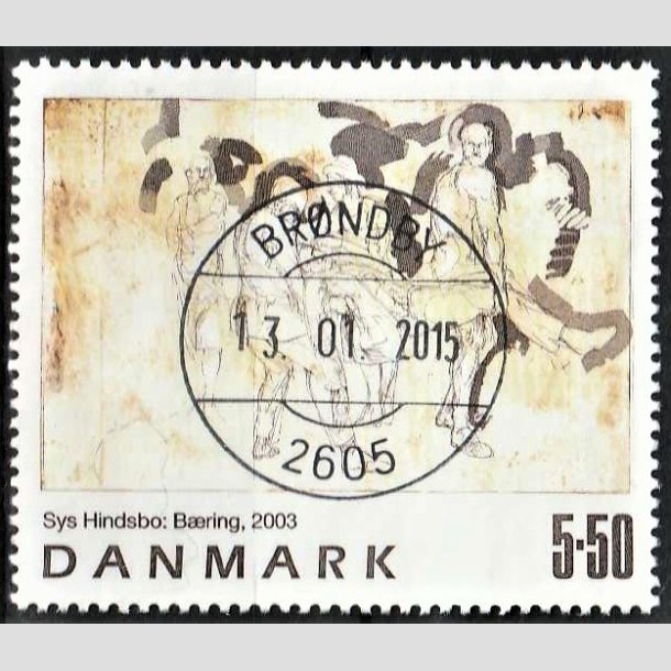 FRIMRKER DANMARK | 2003 - AFA 1361 - Frimrkekunst 6. - 5,50 Kr. Sys Hindsbo - Pragt Stemplet Brndby