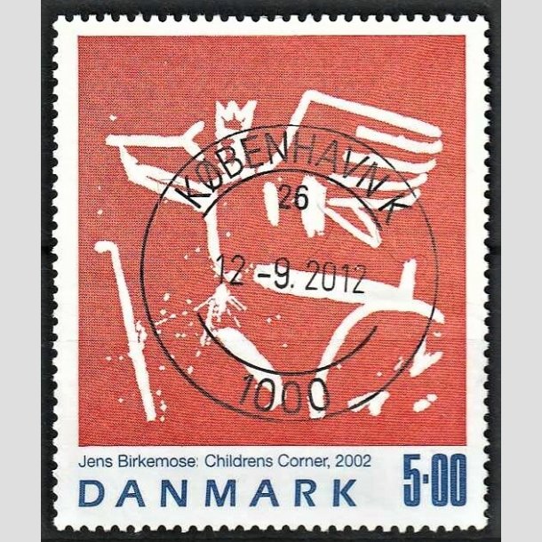 FRIMRKER DANMARK | 2002 - AFA 1330 - Jens Birkmose - 5,00 Kr. flerfarvet - Pragt Stemplet Kbenhavn K