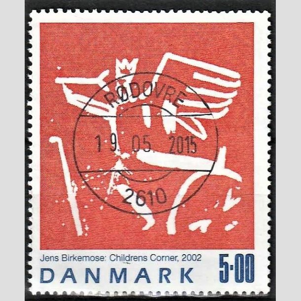 FRIMRKER DANMARK | 2002 - AFA 1330 - Jens Birkmose - 5,00 Kr. flerfarvet - Pragt Stemplet Rdovre