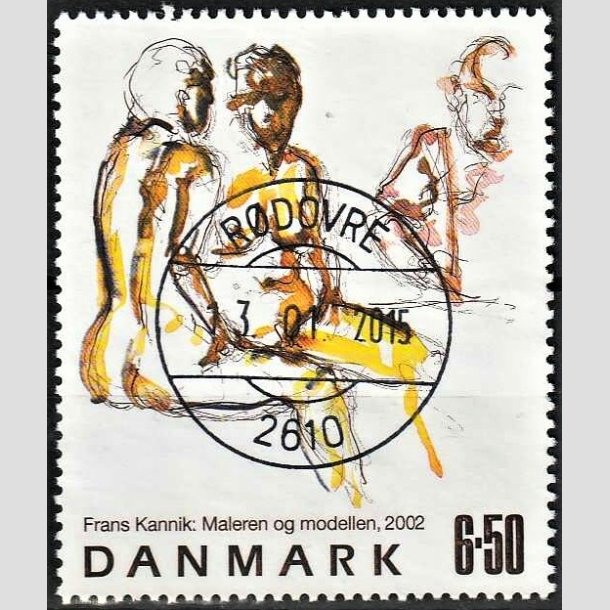 FRIMRKER DANMARK | 2002 - AFA 1331 - Frank Kannik - 6,50 Kr. flerfarvet - Pragt Stemplet Rdovre