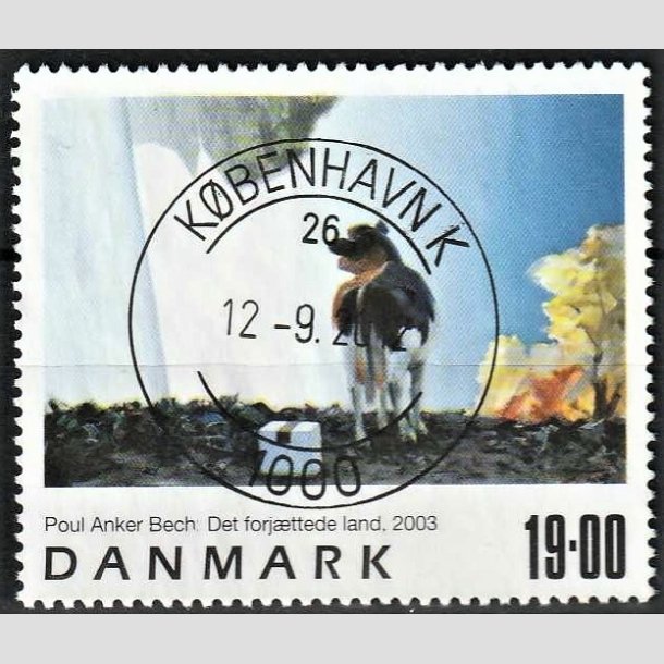 FRIMRKER DANMARK | 2003 - AFA 1362 - Frimrkekunst 6. - 19,00 Kr. Poul Anker Bech - Pragt Stemplet Kbenhavn K