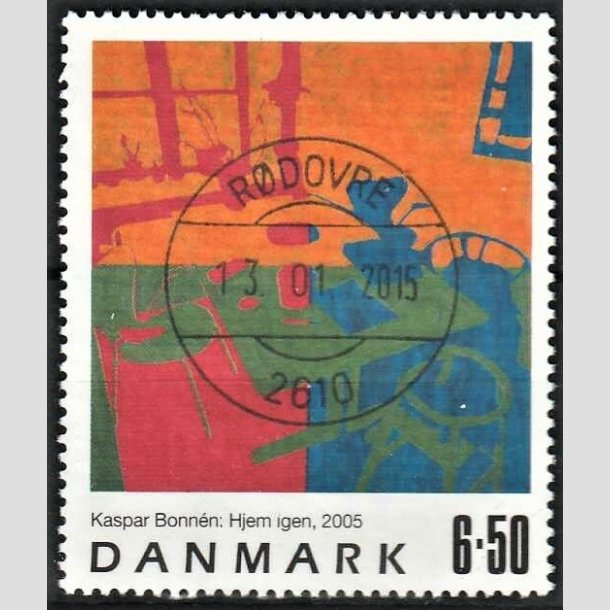 FRIMRKER DANMARK | 2005 - AFA 1440 - Frimrkekunst 8. - 6,50 Kr. Kaspar Bonnn - Pragt Stemplet Rdovre