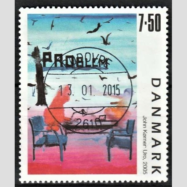 FRIMRKER DANMARK | 2005 - AFA 1441 - Frimrkekunst 8. - 7,50 Kr. John Krner - Pragt Stemplet Rdovre