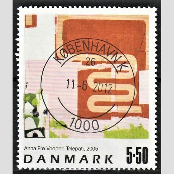 FRIMRKER DANMARK | 2005 - AFA 1439 - Frimrkekunst 8. - 5,50 Kr. Anna Fro Vodder - Pragt Stemplet Kbenhavn K