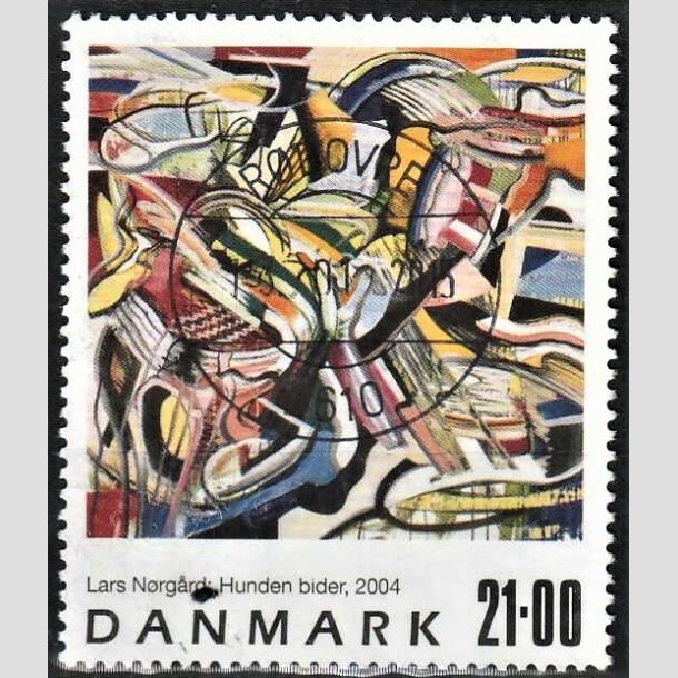 FRIMRKER DANMARK | 2004 - AFA 1399 - Frimrkekunst - 21,00 Kr. flerfarvet - Pragt Stemplet Rdovre