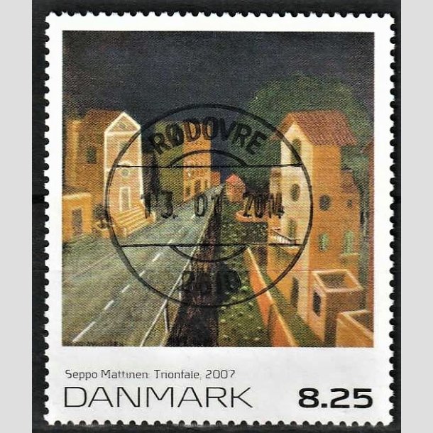 FRIMRKER DANMARK | 2007 - AFA 1509 - Frimrkekunst 10. - 8,25 Kr. Seppo Marttinen - Pragt Stemplet