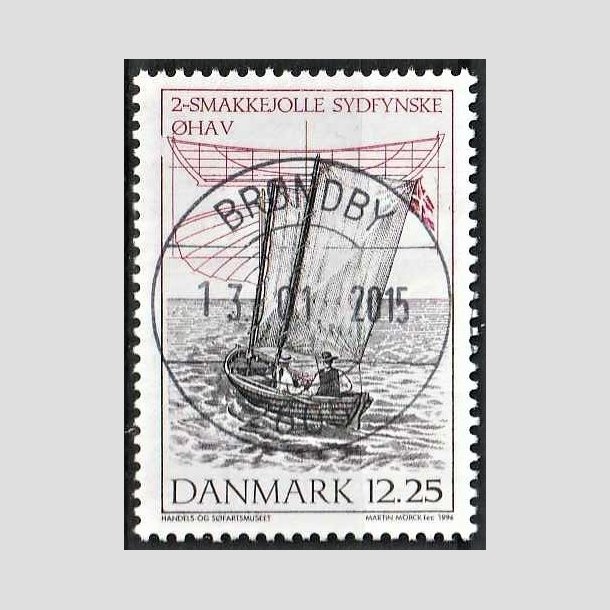 FRIMRKER DANMARK | 1996 - AFA 1121 - Danske trjoller - 12,25 Kr. flerfarvet - Pragt Stemplet