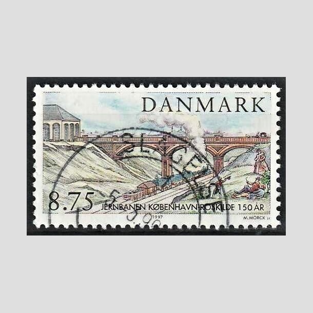 FRIMRKER DANMARK | 1997 - AFA 1149 - Kbenhavn-Roskilde - 8,75 Kr. flerfarvet - Pragt Stemplet Slagelse