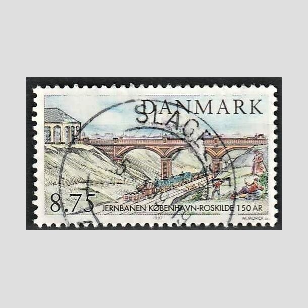 FRIMRKER DANMARK | 1997 - AFA 1149 - Kbenhavn-Roskilde - 8,75 Kr. flerfarvet - Pragt Stemplet Slagelse