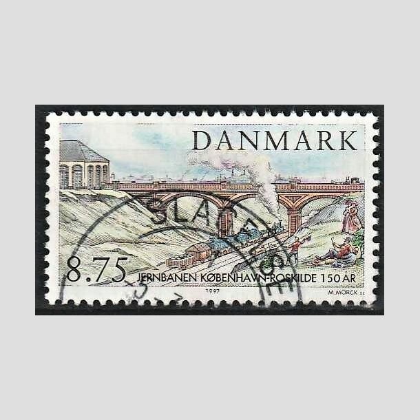 FRIMRKER DANMARK | 1997 - AFA 1149 - Kbenhavn-Roskilde - 8,75 Kr. flerfarvet - Pragt Stemplet Slagelse