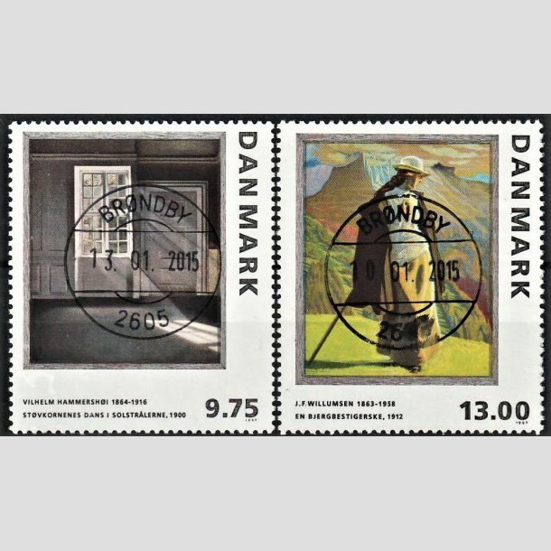 FRIMRKER DANMARK | 1997 - AFA 1158,1159 - Vilh. Hammershj - 9,75 + 13,00 Kr. flerfarvet - Lux Stemplet