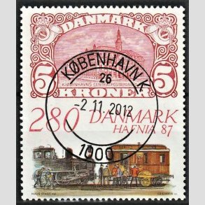 FRIMRKER DANMARK | 1987 - AFA 888 - Hafnia 87 - 2,80 Kr. flerfarvet - Lux Stemplet