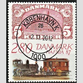 FRIMRKER DANMARK | 1987 - AFA 888 - Hafnia 87 - 2,80 Kr. flerfarvet - Lux Stemplet