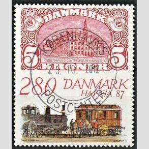 FRIMRKER DANMARK | 1987 - AFA 888 - Hafnia 87 - 2,80 Kr. flerfarvet - Lux Stemplet