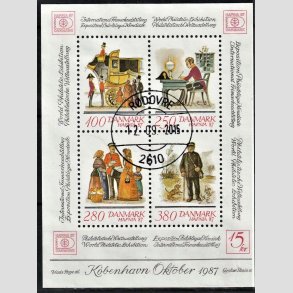 FRIM�RKER DANMARK | 1986 - AFA 869 - Hafniablok III Miniark - Lux Stemplet Br�ndby