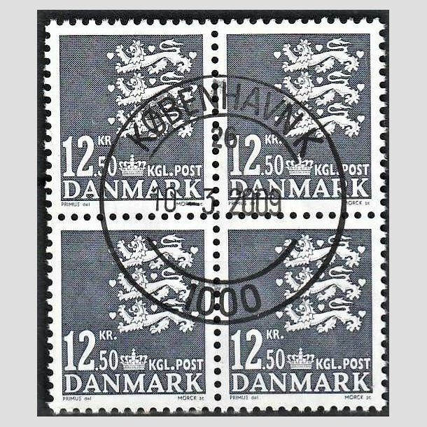 FRIMRKER DANMARK | 2004 - AFA 1375 - Lille Rigsvben - 12,50 Kr. stlgr i 4-blok - Lux Stemplet