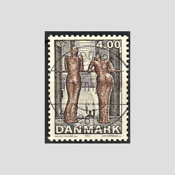 FRIMRKER DANMARK | 2002 - AFA 1312 - Samtidskunst - 4,00 Kr. flerfarvet - Pragt Stemplet