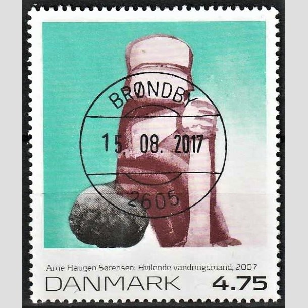 FRIMRKER DANMARK | 2007 - AFA 1508 - Frimrkekunst 10. - 4,75 Kr. Arne Hauge Srensen - Pragt Stemplet Brndby