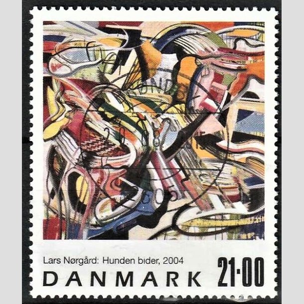 FRIMRKER DANMARK | 2004 - AFA 1399 - Frimrkekunst - 21,00 Kr. flerfarvet - Pragt Stemplet Brndby