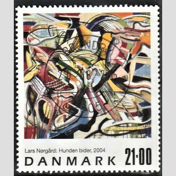 FRIMRKER DANMARK | 2004 - AFA 1399 - Frimrkekunst - 21,00 Kr. flerfarvet - Pragt Stemplet Brndby