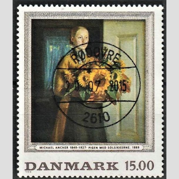 FRIMRKER DANMARK | 1996 - AFA 1132 - Michael Ancher - 15,00 Kr. flerfarvet - Pragt Stemplet Rdovre